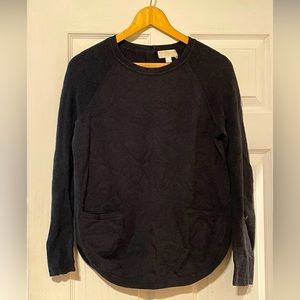 Charcoal Pocket Front Sweater from The White Company.